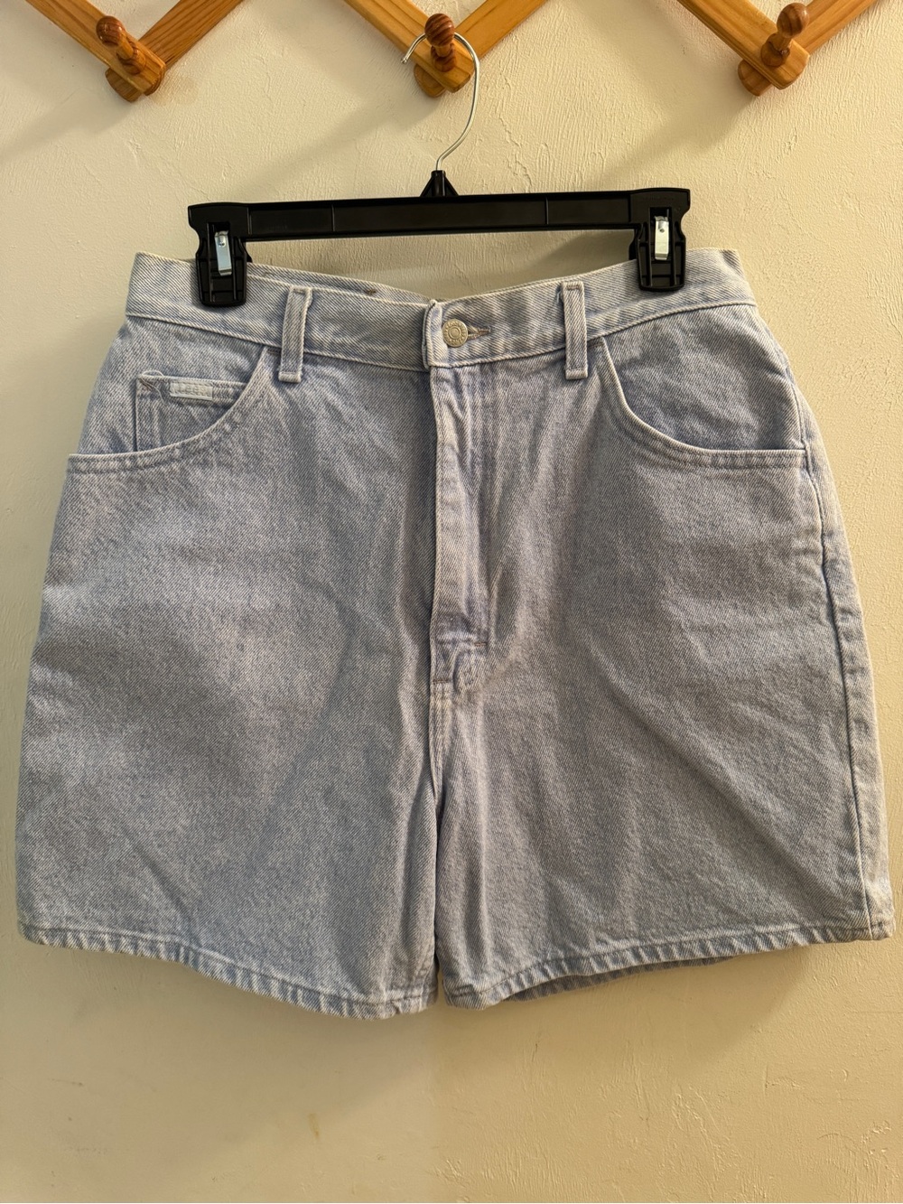 Vintage Lee High Waisted Denim Shorts Size 14 Med 100% Cotton Mom Jorts